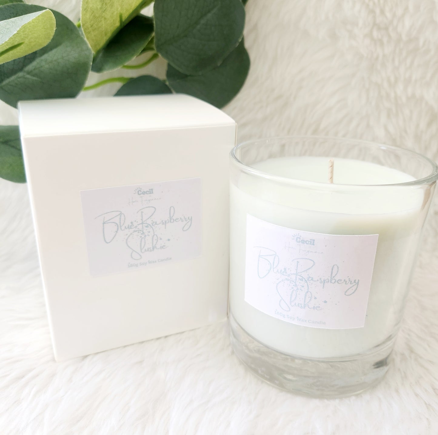 Medium Blue Raspberry Slushie Candle