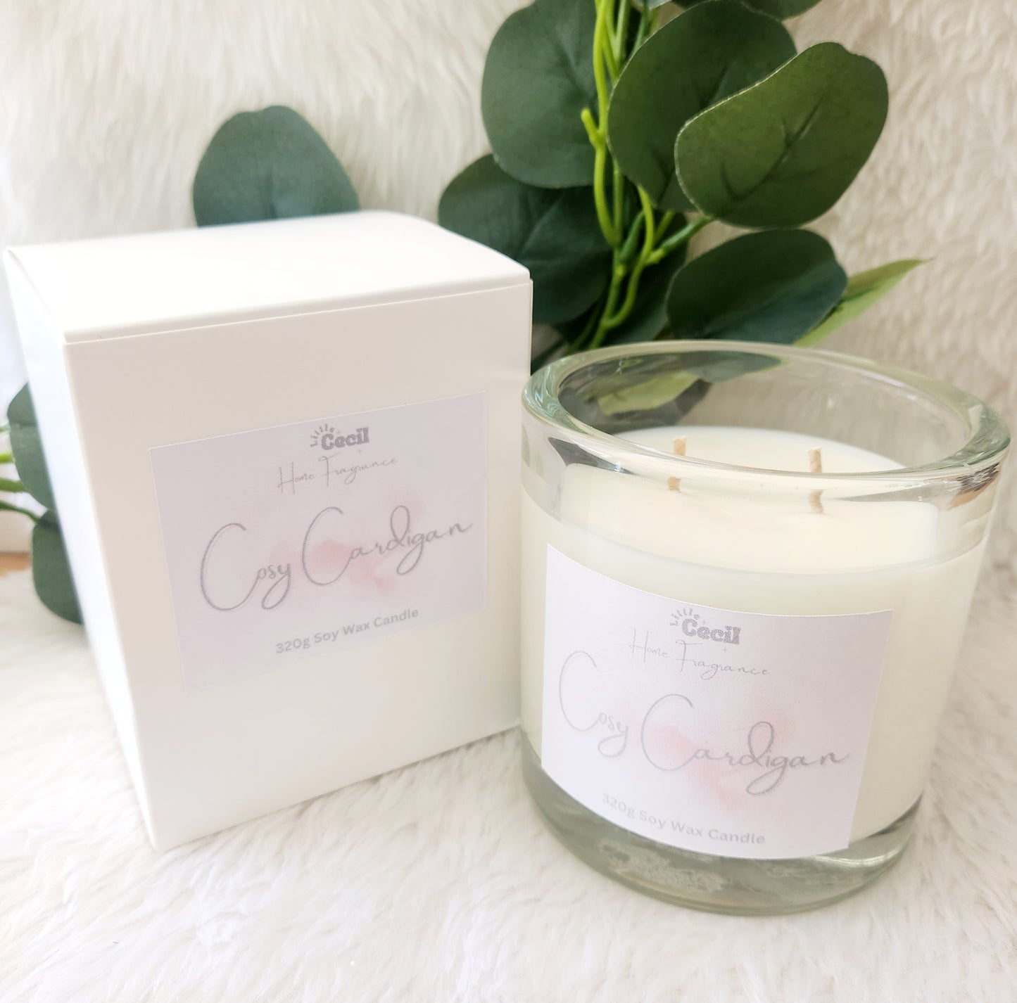 Large, Cosy Cardigan Candle