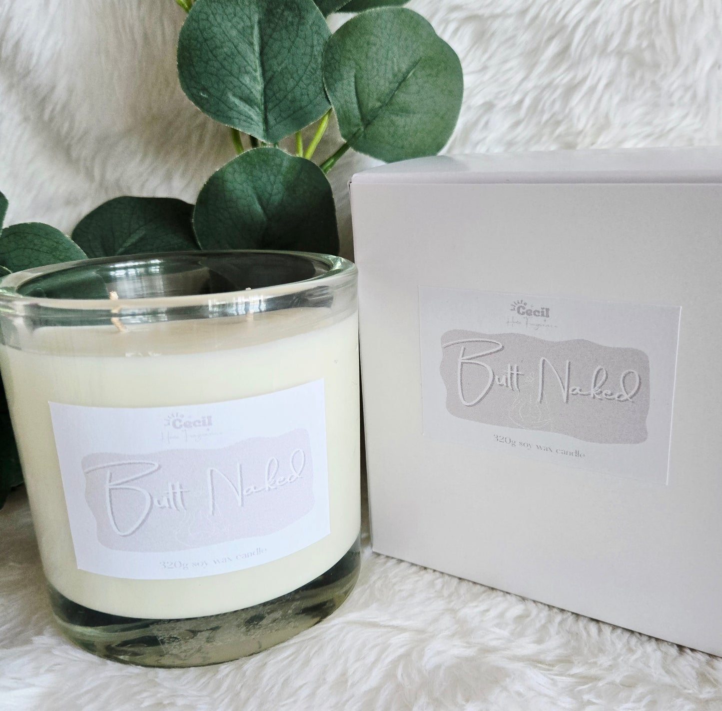 Large Butt Naked Candle