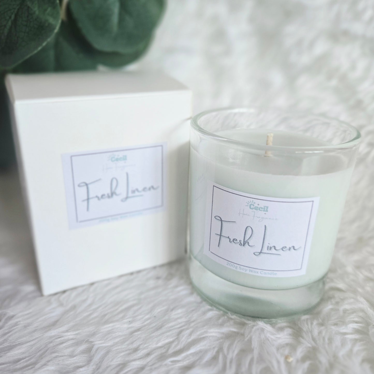 Medium Fresh Linen Candle