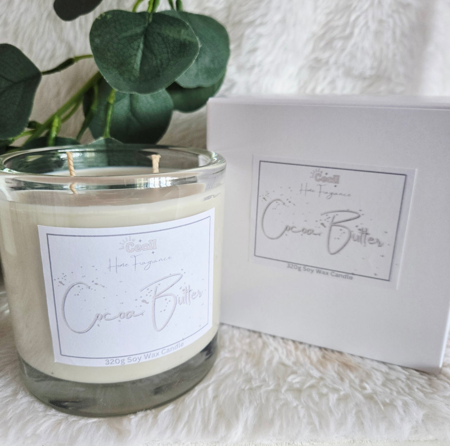 Large Cocoa Butter Candle