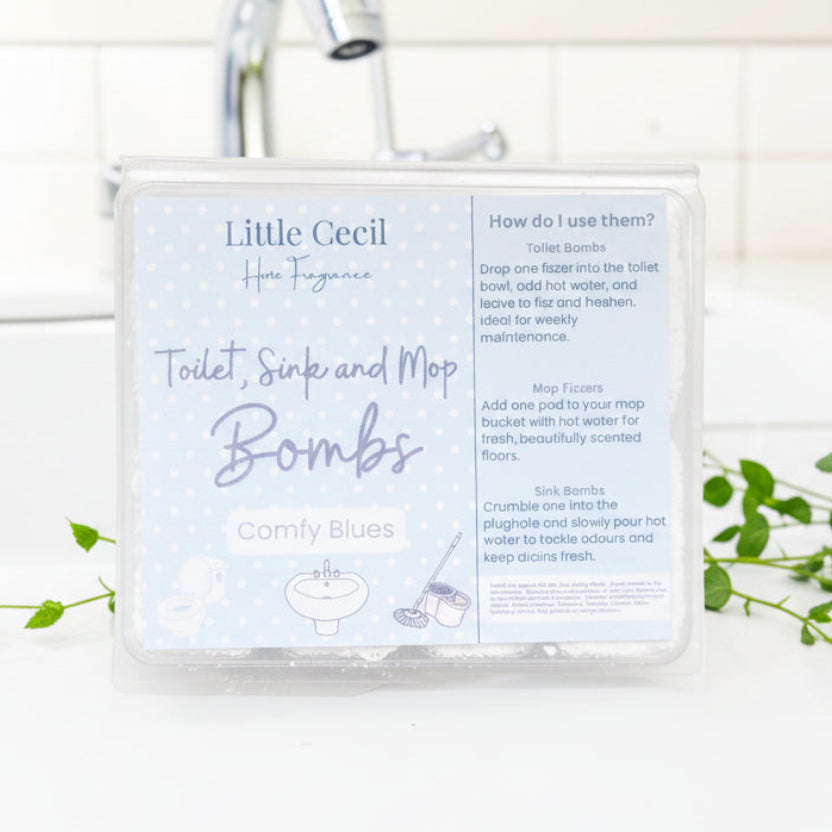 Comfy Blues - Mop, Sink and Toilet Bombs