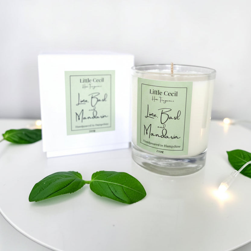 Medium Lime, Basil and Mandarin Candle