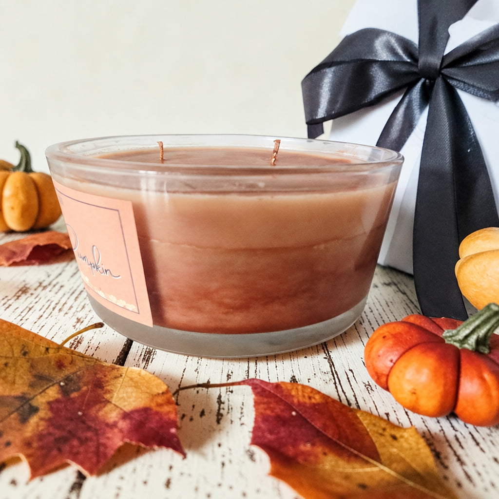 Large, Pumpkin Spice 3 Wick Gift-boxed Luxury Candle