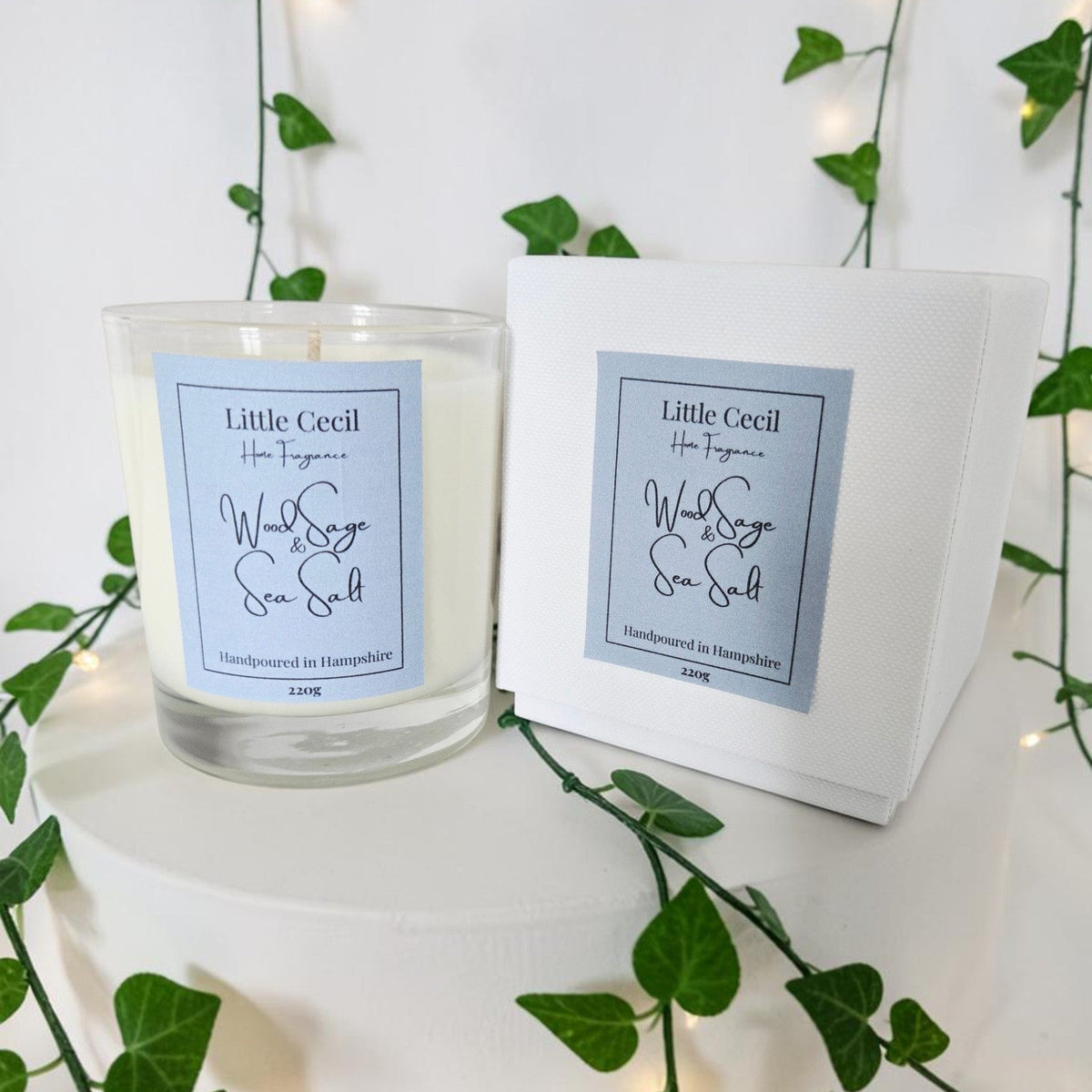 Medium Wood Sage and Sea Salt Candle
