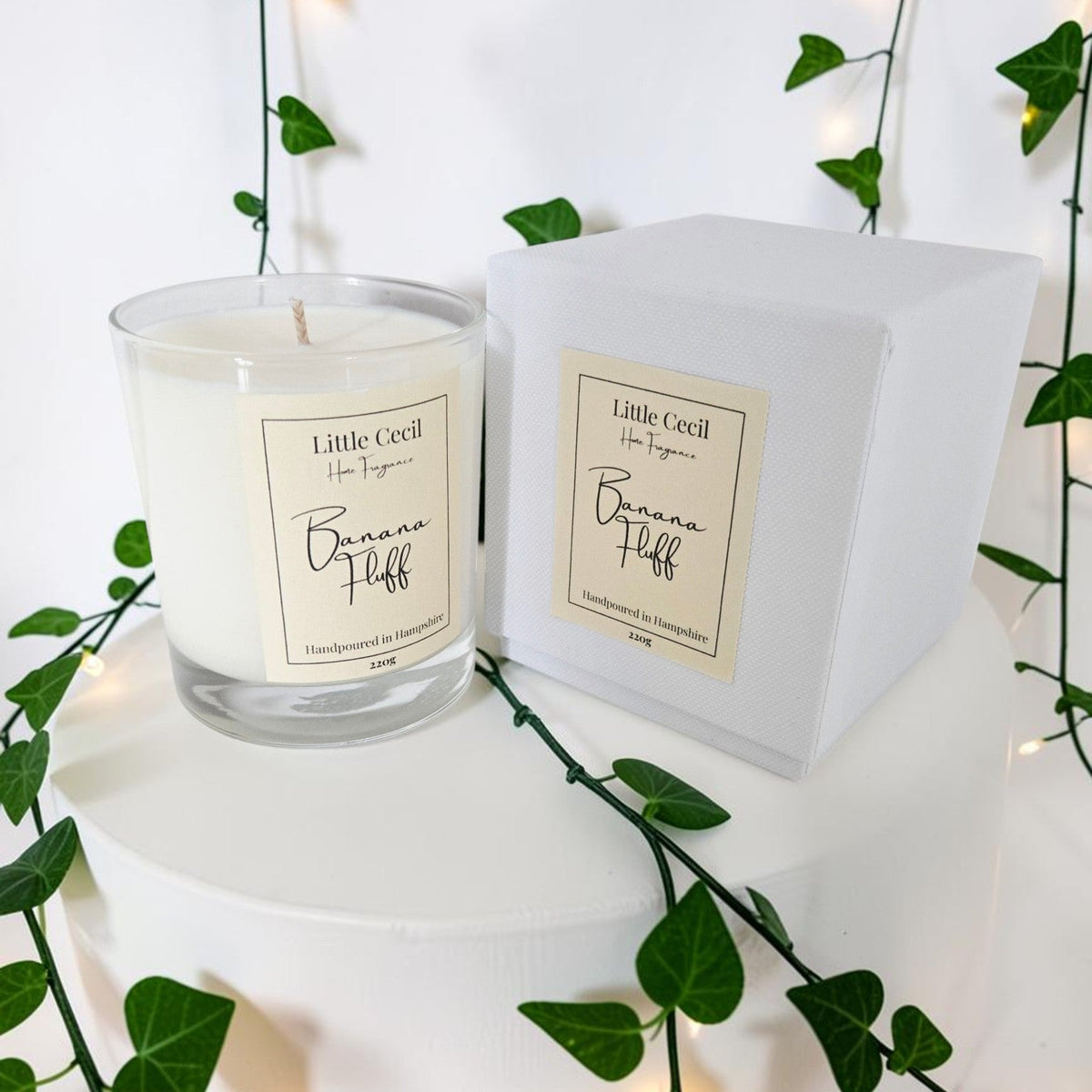 Medium Banana Fluff Candle