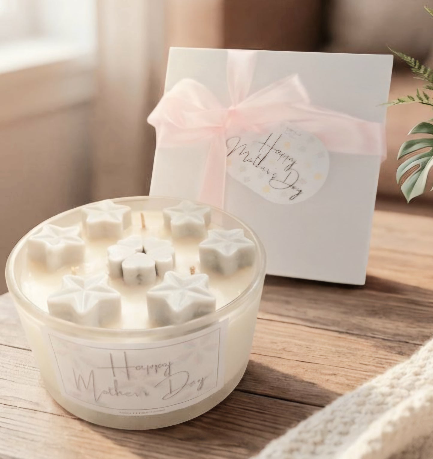 Large, Grey Mother's Day Candle