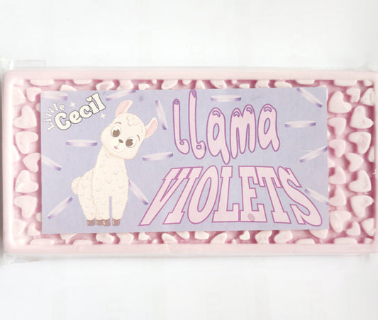 Llama Violets Large Heart Bar