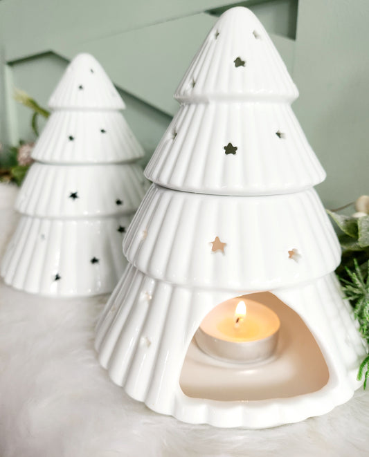 White Christmas Tree Burner