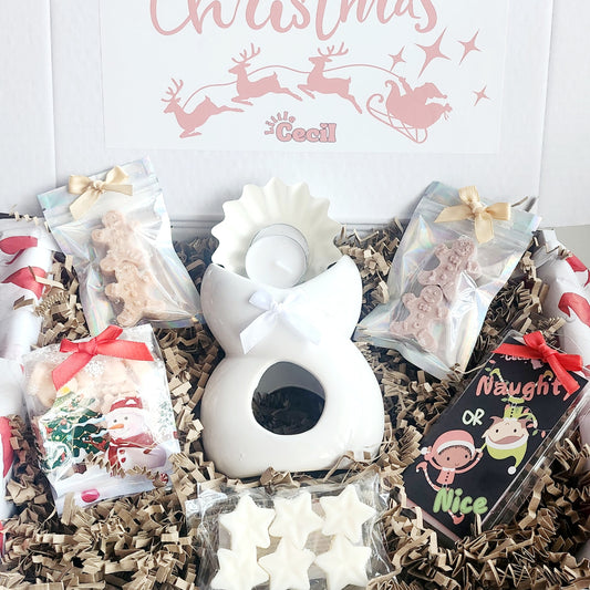 Large Christmas Wax Burner and Melts Gift Box