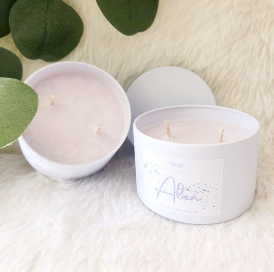 Small, Alien Tinned Candle