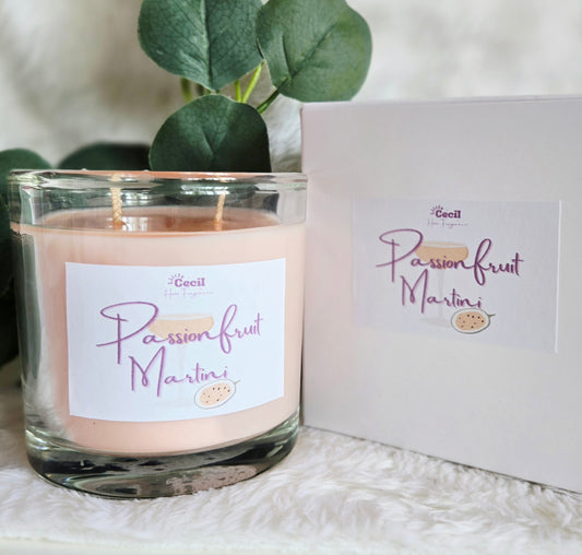 Large Passionfruit Martini Candle