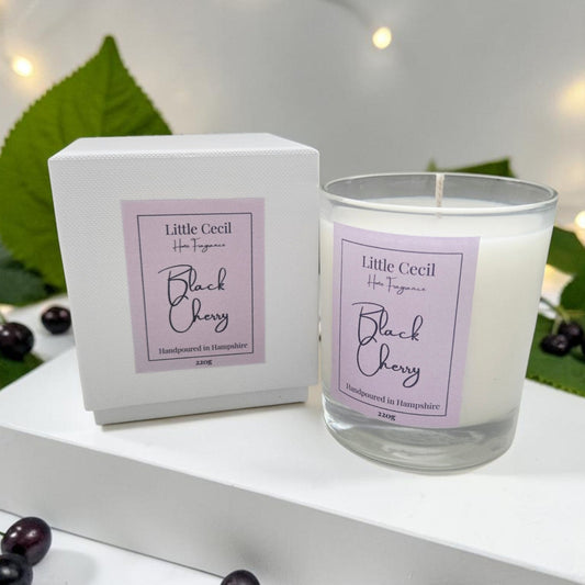 Medium Black Cherry Canlde