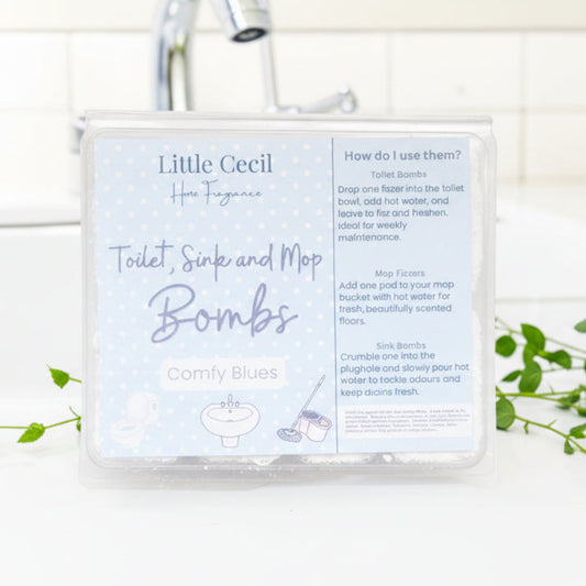 Comfy Blues - Mop, Sink and Toilet Bombs