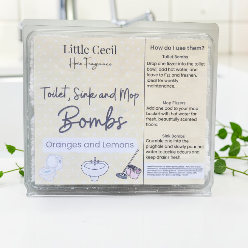 Oranges and lemons Mop, Sink and Toilet Bombs