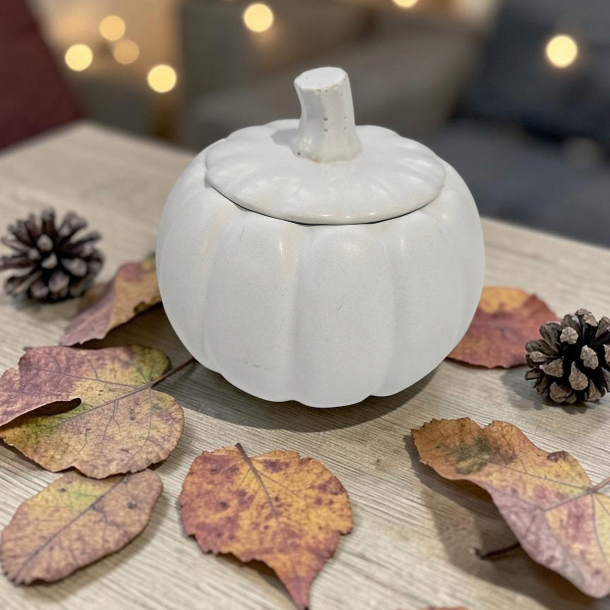 Pumpkin Spice Handmade Ceramic Candle