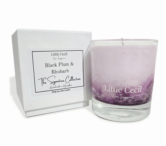 Black Plum and Rhubarb Signature Candle