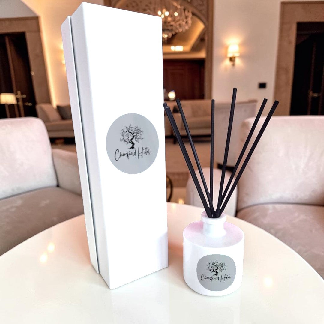 Business Logo Reed Diffuser UK – Branded Luxury Diffuser Gift for Offices & Clients