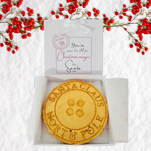 Golden Wax Santa's Button