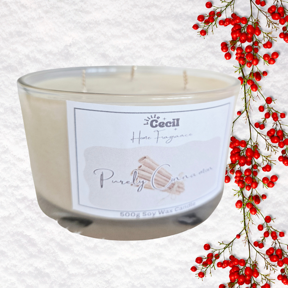 3 Wick Gift-boxed Luxury Cinnamon Candle