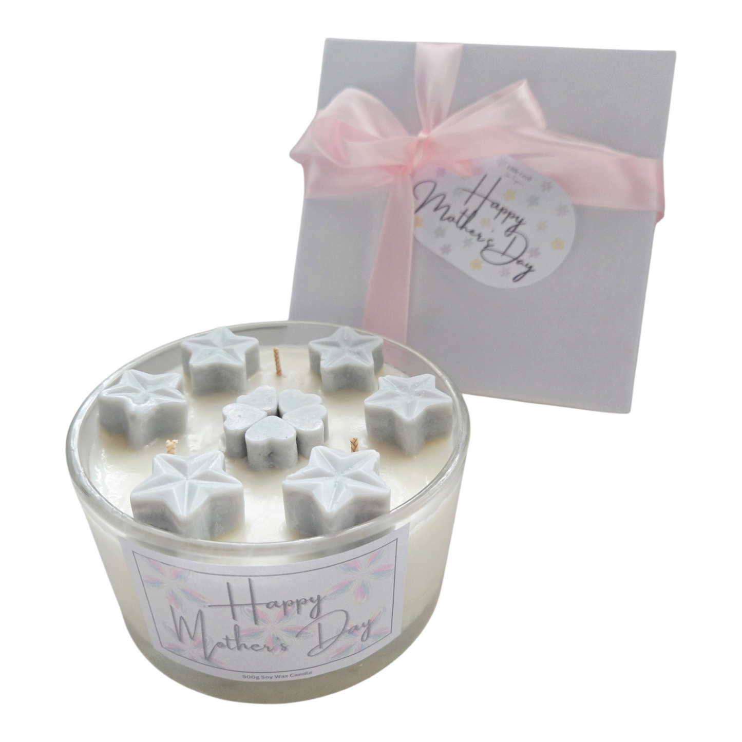 Large, Grey Mother's Day Candle