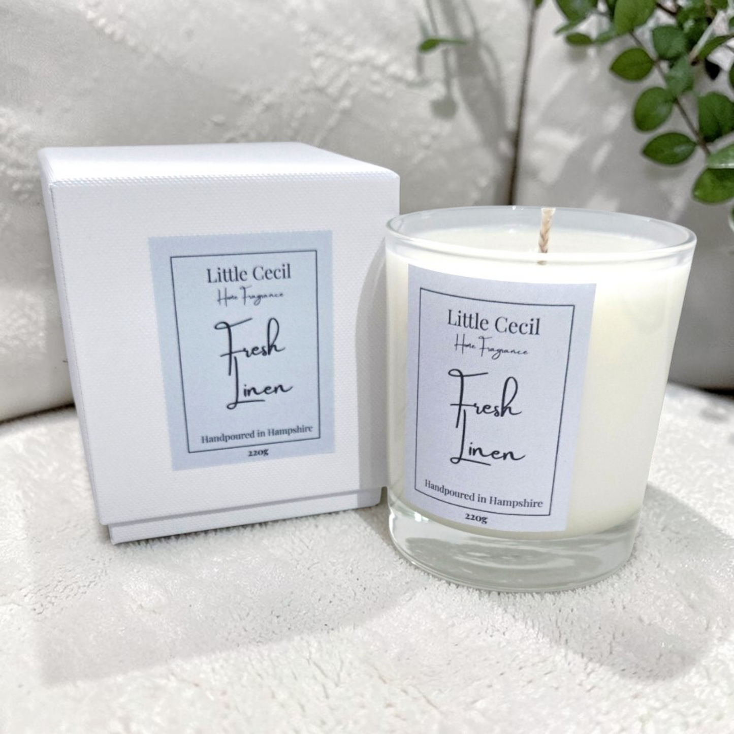 Medium Fresh Linen Candle 220g
