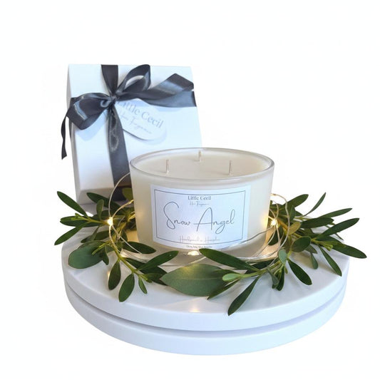 Large, Snow Angel 3 Wick Gift-boxed Luxury Candle