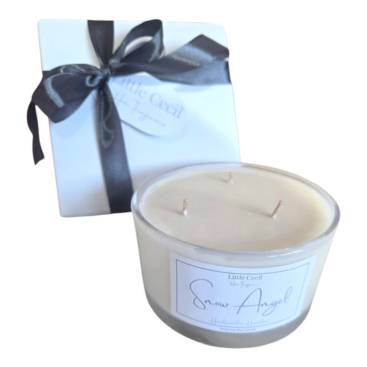 Large, Snow Angel 3 Wick Gift-boxed Luxury Candle